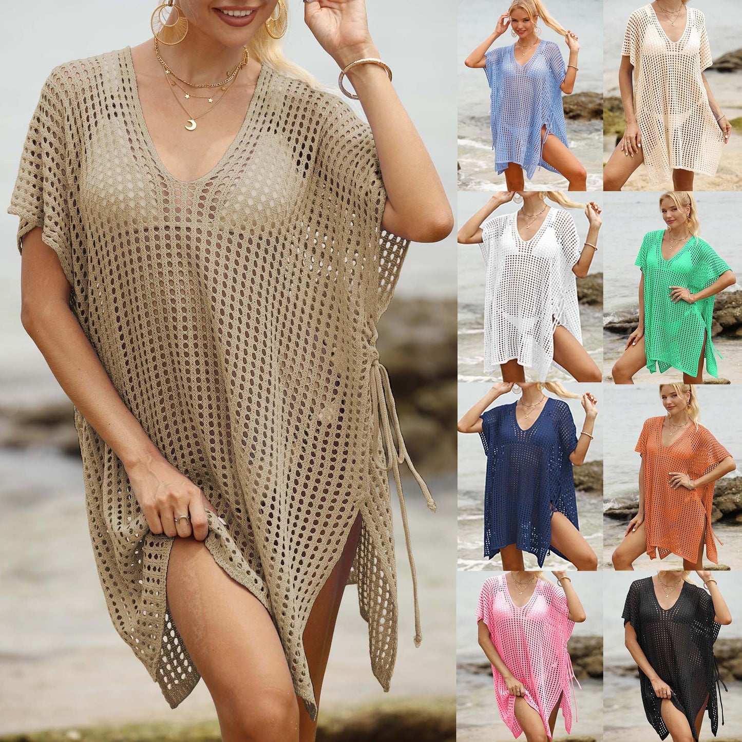Women's Beach Bikini Blouse Woven